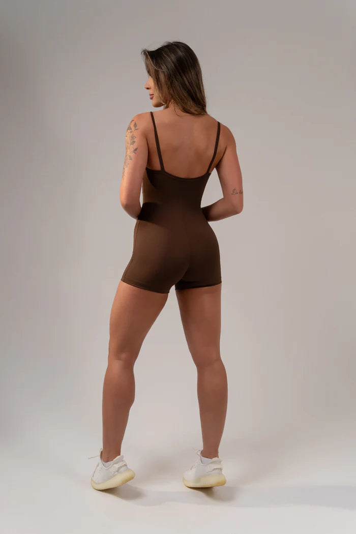 Macaquinho VORAX Poliamida - Marrom